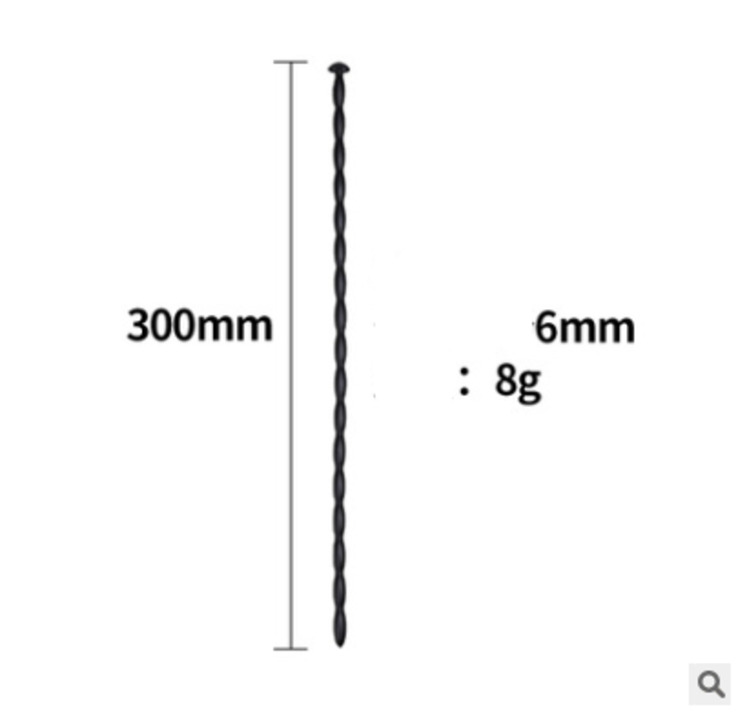Силиконовый стимулятор уретры 300мм 6мм, фото №4