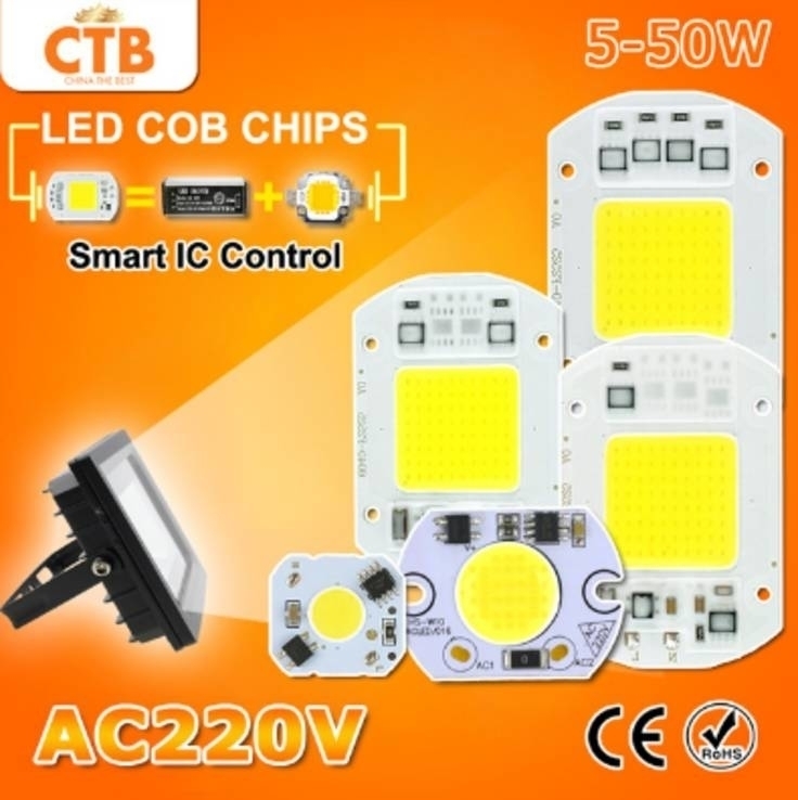  2в1 драйвер не надо 220v LED светодиод в прожектор лампа COB 50W 50вт Smart IC, numer zdjęcia 3
