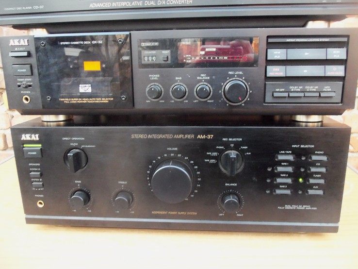 Підсилювач AKAI - AM-37  Hi-Fi amplificator фонокорректор Stereo Комплек GX-32 CD37 AT-26, фото №3