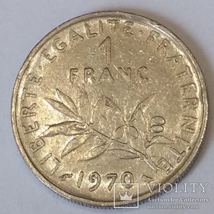 Франція 1 франк, 1970, фото №2