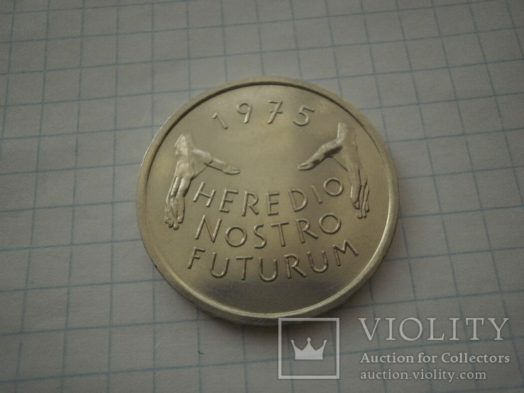 Швейцарія 1975 рік 5 франків, ювілейна., фото №2