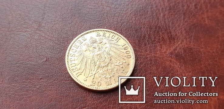 Золото 20 марок 1900 г. Пруссия, фото №7