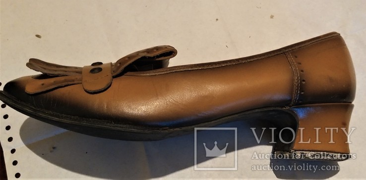 Шкіряні жіночі туфлі 50-х років., фото №5