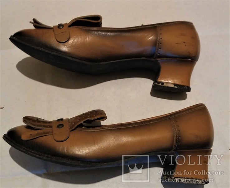 Шкіряні жіночі туфлі 50-х років., фото №6