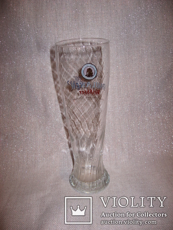 Коллекционный пивной бокал  Vintage Paulaner Munchen Beer Glass, фото №5