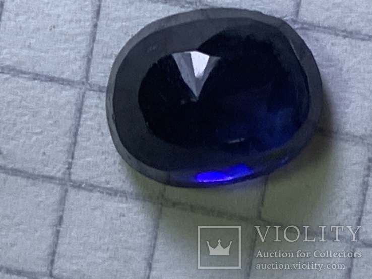 Голубой цейлонский сапфир 5,5 карат, фото №10