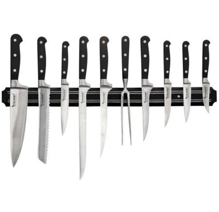 Магнитный держатель для ножей и пр. инструментов 50см магнитная рейка, фото №2