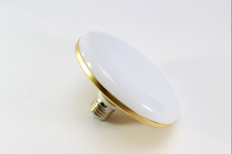 Светодиодная лампочка - светильник LED UFO UKC 1202 220V / 24W / E27 / плоская, фото №4