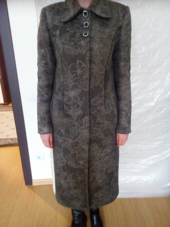 Жіноче пальто сірого кольору 44 розміру, photo number 2