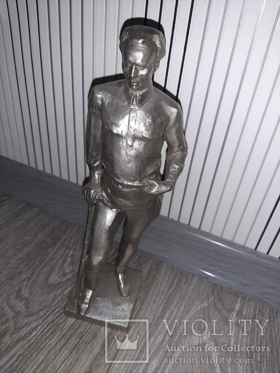 Статуэтка скульптура Николай Островский с тростью скульптор Мурзин, фото №3