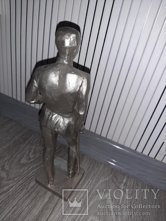 Статуэтка скульптура Николай Островский с тростью скульптор Мурзин, фото №7