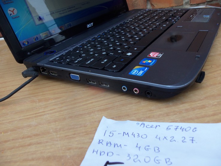 Ноутбук ACER Aspire 5740/5340 MS2286 Intel Core i5 proc... 430M 4*2.27GHz з Німеччини, photo number 12