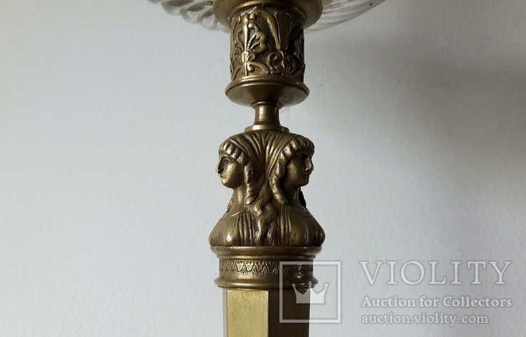 Антикварна керосинова лампа, фото №5