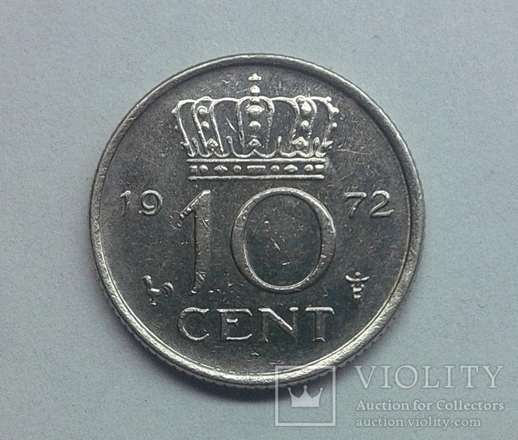 Нідерланди 10 центів 1972