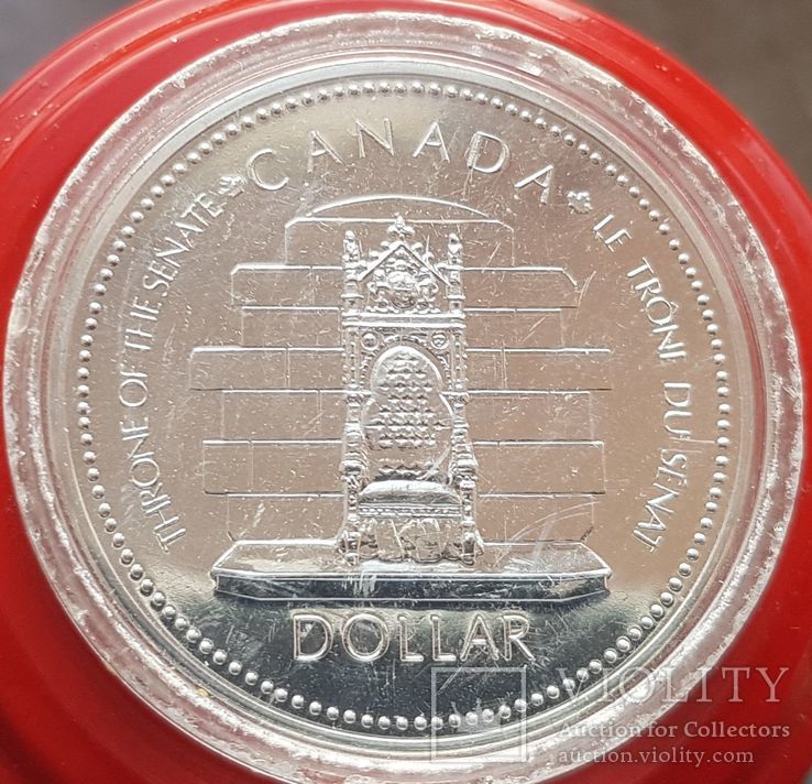 Канада 1 доллар 1977 г. Серебро. Серебряный юбилей правления Королевы Елизаветы II.