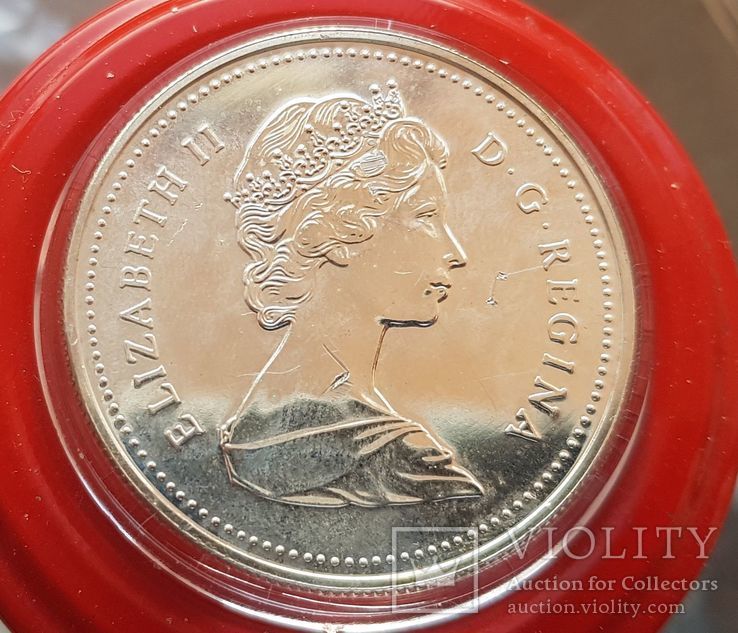 Канада 1 доллар 1989 г. Серебро. Река Маккензи., фото №3