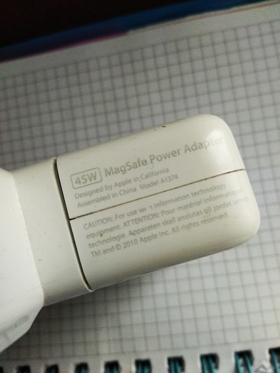 Зарядкa для Apple MacBook  MagSafe  45W оригинал, photo number 4