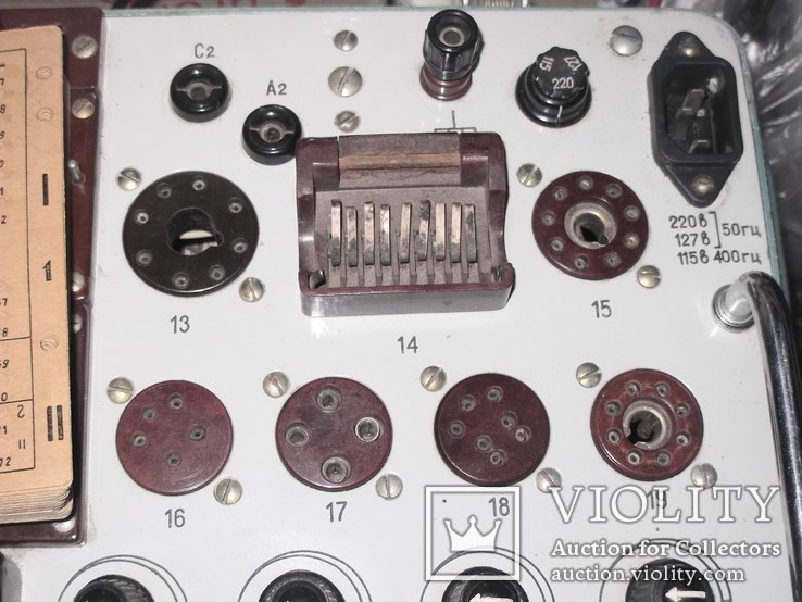 Прибор для измерения радиоламп Л3-3 с некоторыми перфокартами (читайте описание), фото №4