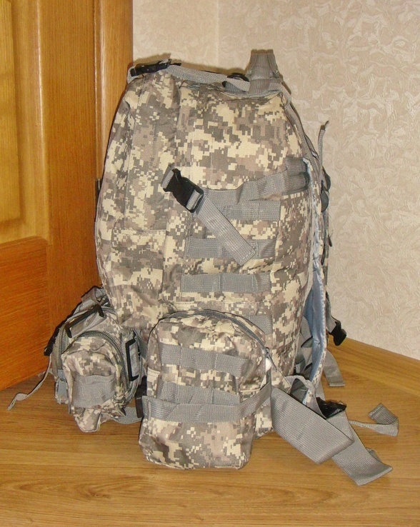 Тактический рюкзак Golan с подсумками 50L. 72 часа. Новый. Куплен в Англии, фото №4