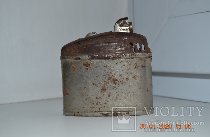 Настольная бензиновая зажигалка Lumet. Бельгия (Германия?). 1950-60 г.г. Вес 152,8 гм., фото №5