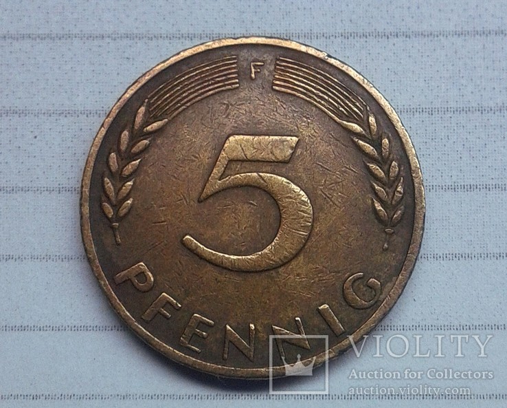 Німеччина 5 пфенігів 1950 F