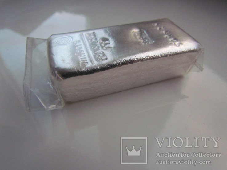 Банковский слиток серебро 250 г, фото №5