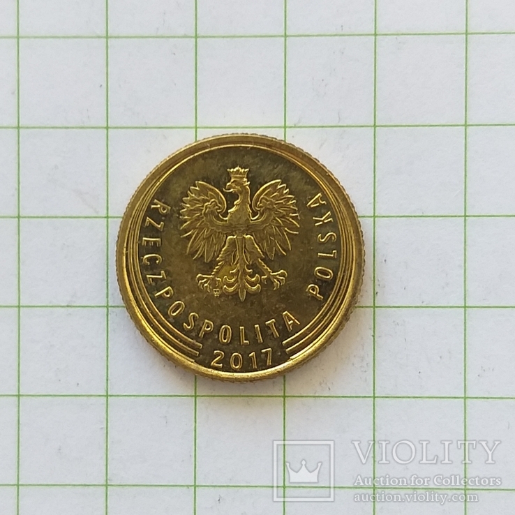 Польша 1 грош 2017 год, фото №3
