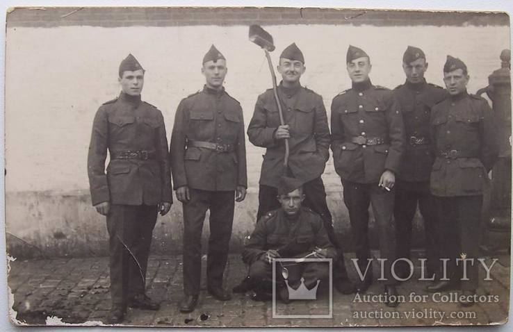 Фотокарточка, Франция, 1-я мировая, солдаты, фото №2