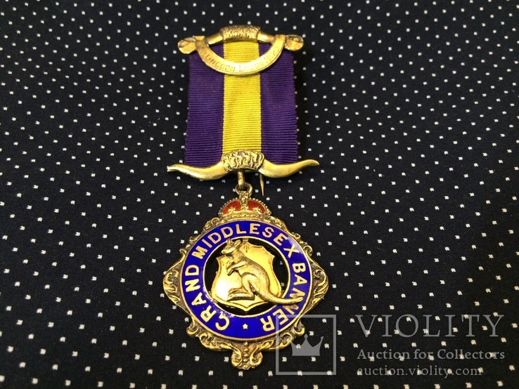 Знак Старинного Королевского Ордена Буйволов серебро, фото №2