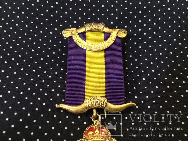 Знак Старинного Королевского Ордена Буйволов серебро, фото №4