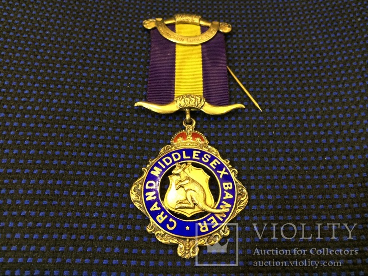 Знак Старинного Королевского Ордена Буйволов серебро, фото №5