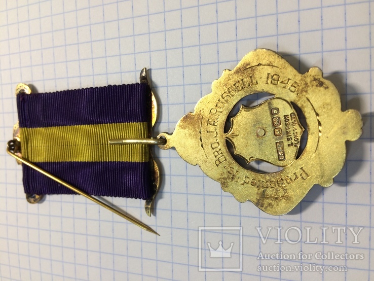 Знак Старинного Королевского Ордена Буйволов серебро, фото №13