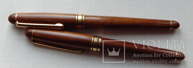 Набір ручок в дерев'яному пеналі., фото №7