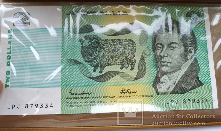 2 доллара Австралии монета и банкнота 1988 года Сувенирный набор, фото №4