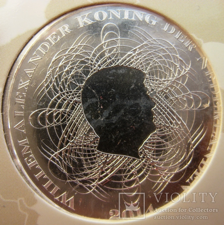 Нидерланды, 5 евро 2014 "200 лет Нидерландскому банку", фото №5