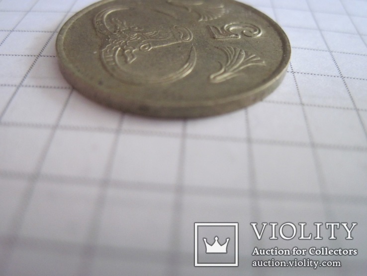 Монета - Кипр (5 центов), фото №4