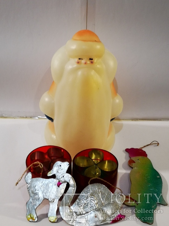Дед Мороз, фонарики, игрушки из бумаги, фото №2