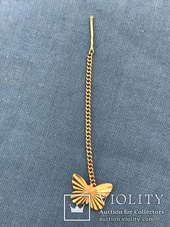 Золотой набор браслет, цепочка и серьга, фото №10