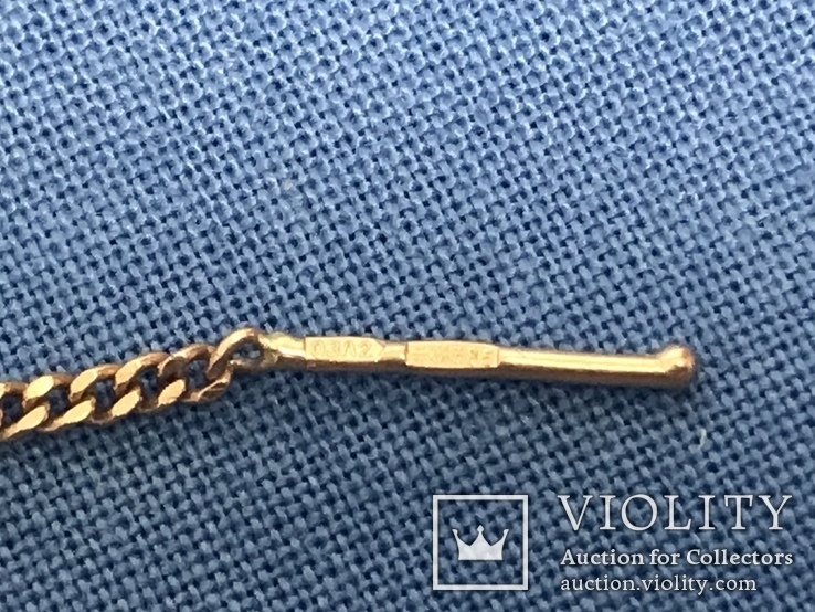 Золотой набор браслет, цепочка и серьга, фото №12