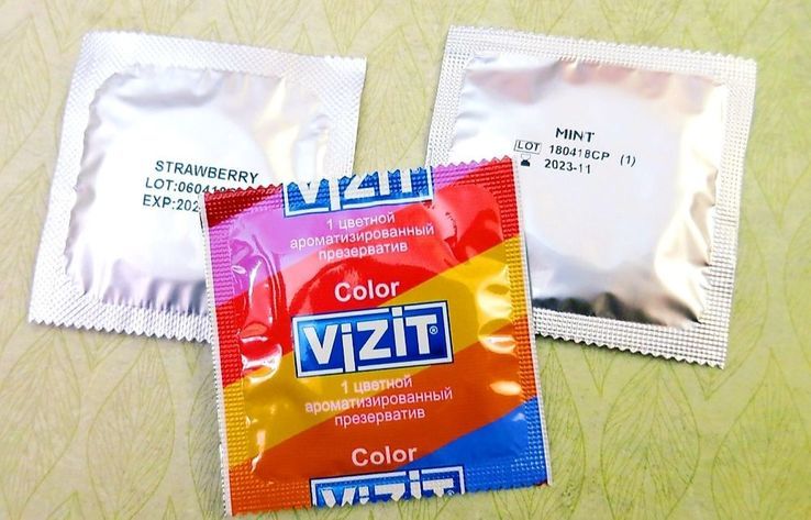Презервативы Vizit цветные (разные цвета и запахи), фото №5
