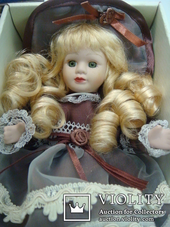 Фарфоровая коллекционная кукла,ручная роспись.Франция, фото №3