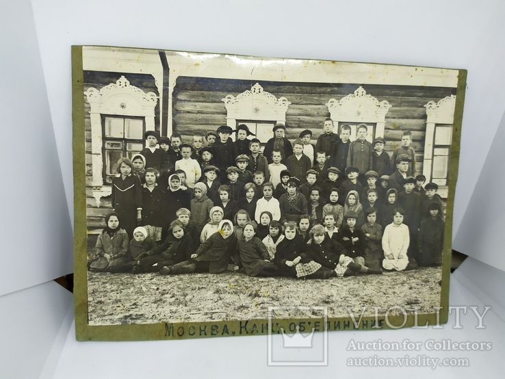 1935 Фото групповое Ивановская обл,с Канцево. Школа 177х130мм, фото №2