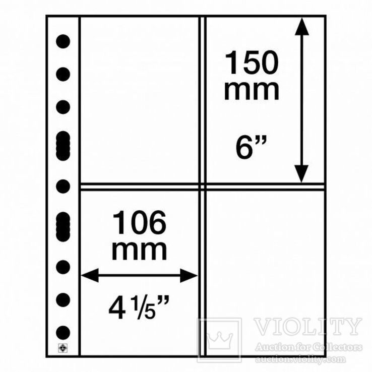 Листы Grande Light к альбому grande для банкнот, 2СT, Leuchtturm 358076