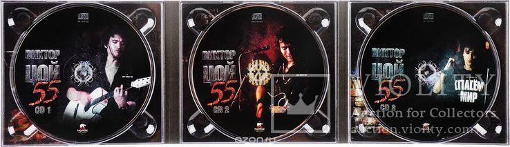 Виктор Цой. Кино (55) 1982-90. (3 CD). Box Set. Golden Music. Ukraine. S/S, фото №3