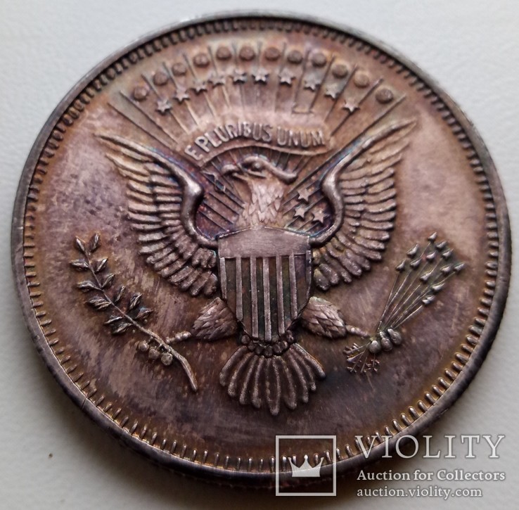 Серебряная монета США Silver Trade Unit, фото №2