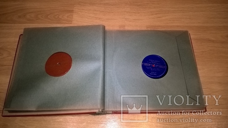 Альбом с пластинками Шеллак (Гаммофон, Патефон) 1961-62. Фирменные. NM/EX, фото №5