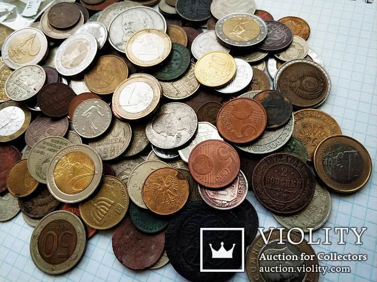 Монети світу різні + жетони з повторами, фото №3
