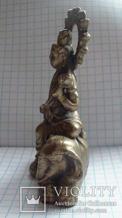 Статуэтка Вишну на слоне.бронза.в 7см.вес 100гр., фото №6