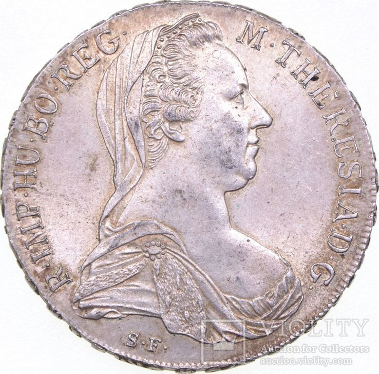 Австрия талер 1780 года Мария Тереза состояние BU, фото №2