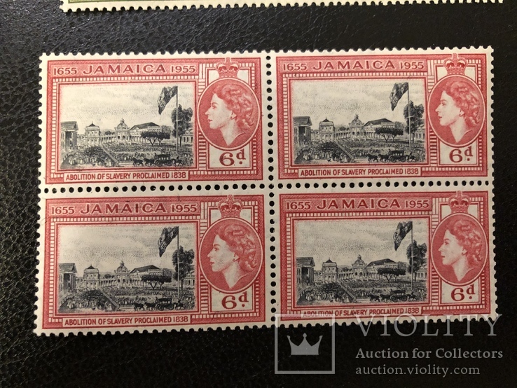 Ямайка . Колония Великобритании. Сцепки марок., фото №5